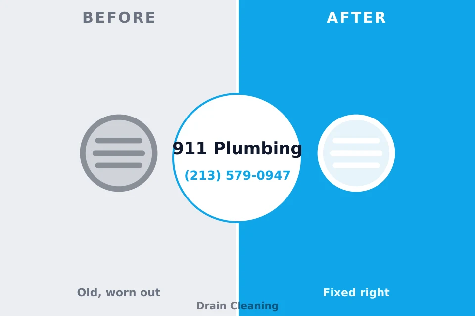 Before and after: plumbing repair Wymore, NE